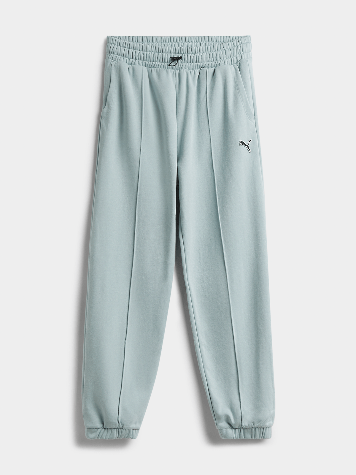 Puma Women's Green Pintuck Cuffed Sweatpants