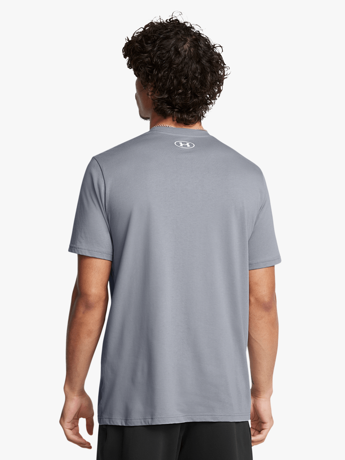 Mens Under Armour Sportstyle Logo Grey Tee