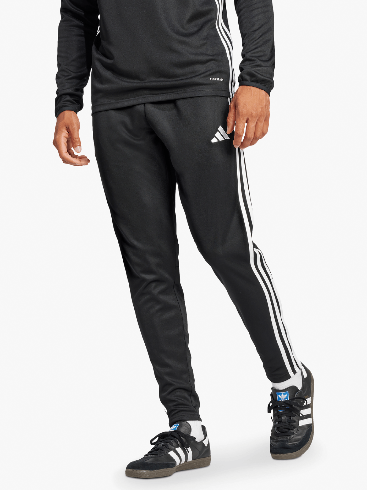 adidas Mens Tiro Essentials Black/White Pants