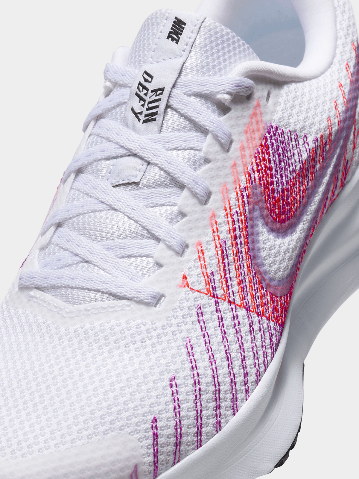 Nike Womens Run Defy White/Hydrangeas Running Shoes