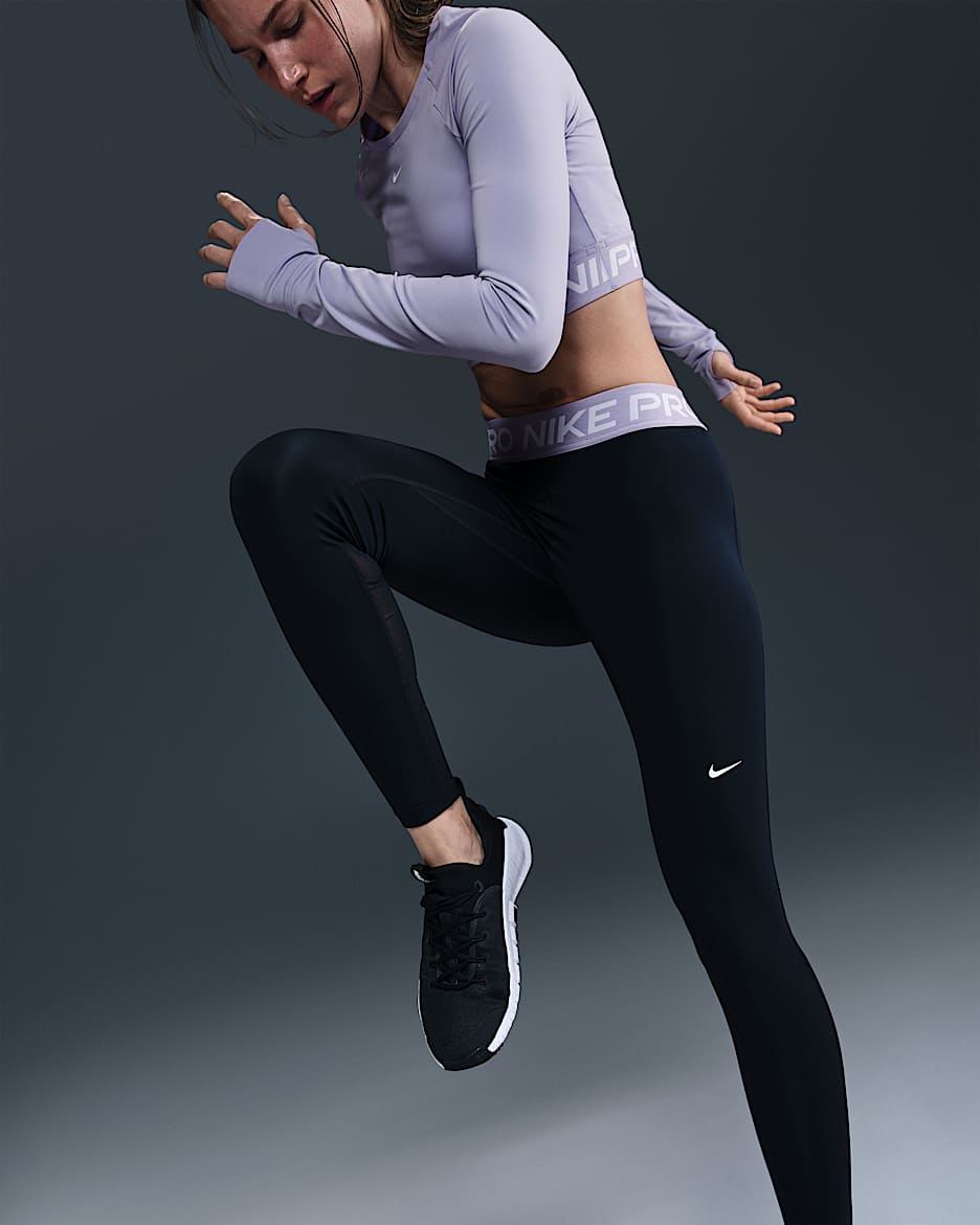 Nike Pro
Women's Mid-Rise Mesh-Panelled Leggings