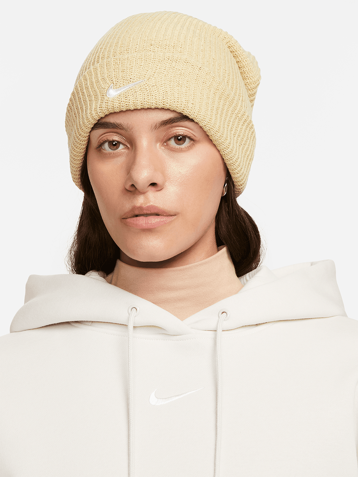 Nike Womens Sportswear Phoenix Fleece Orewood Brown Hoodie