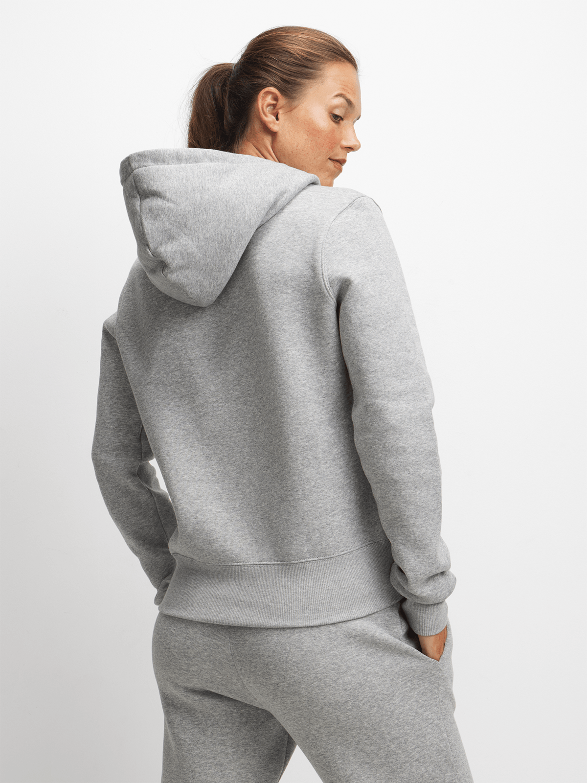 Nike Womens Sportswear Phoenix Fleece Grey Hoodie