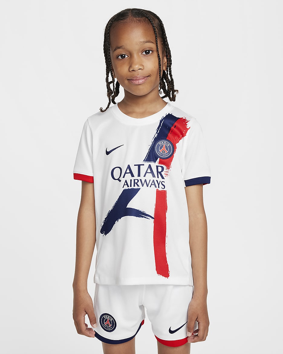 Paris Saint-Germain 2024/25 Stadium Away
Younger Kids' Nike Football Replica 3-Piece Kit
