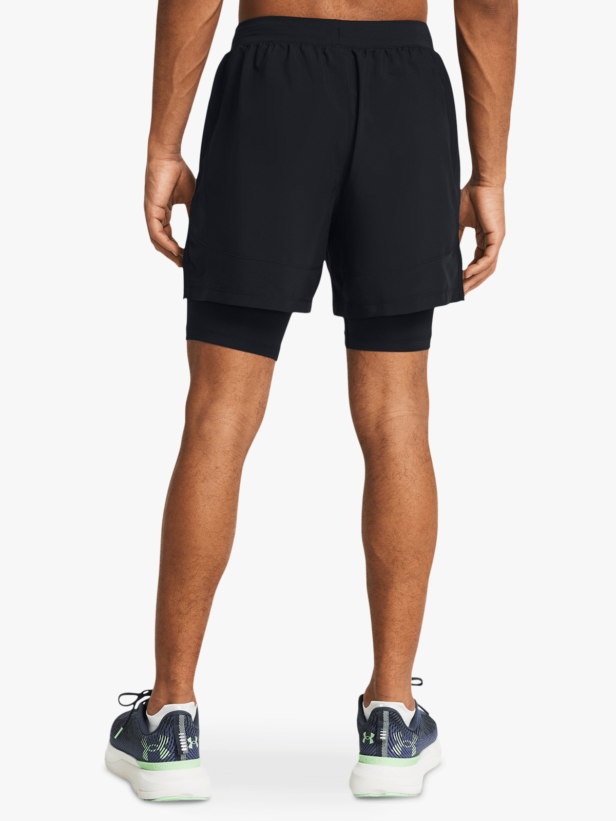 Under Armour Mens Launch 5" 2in1 Black Shorts