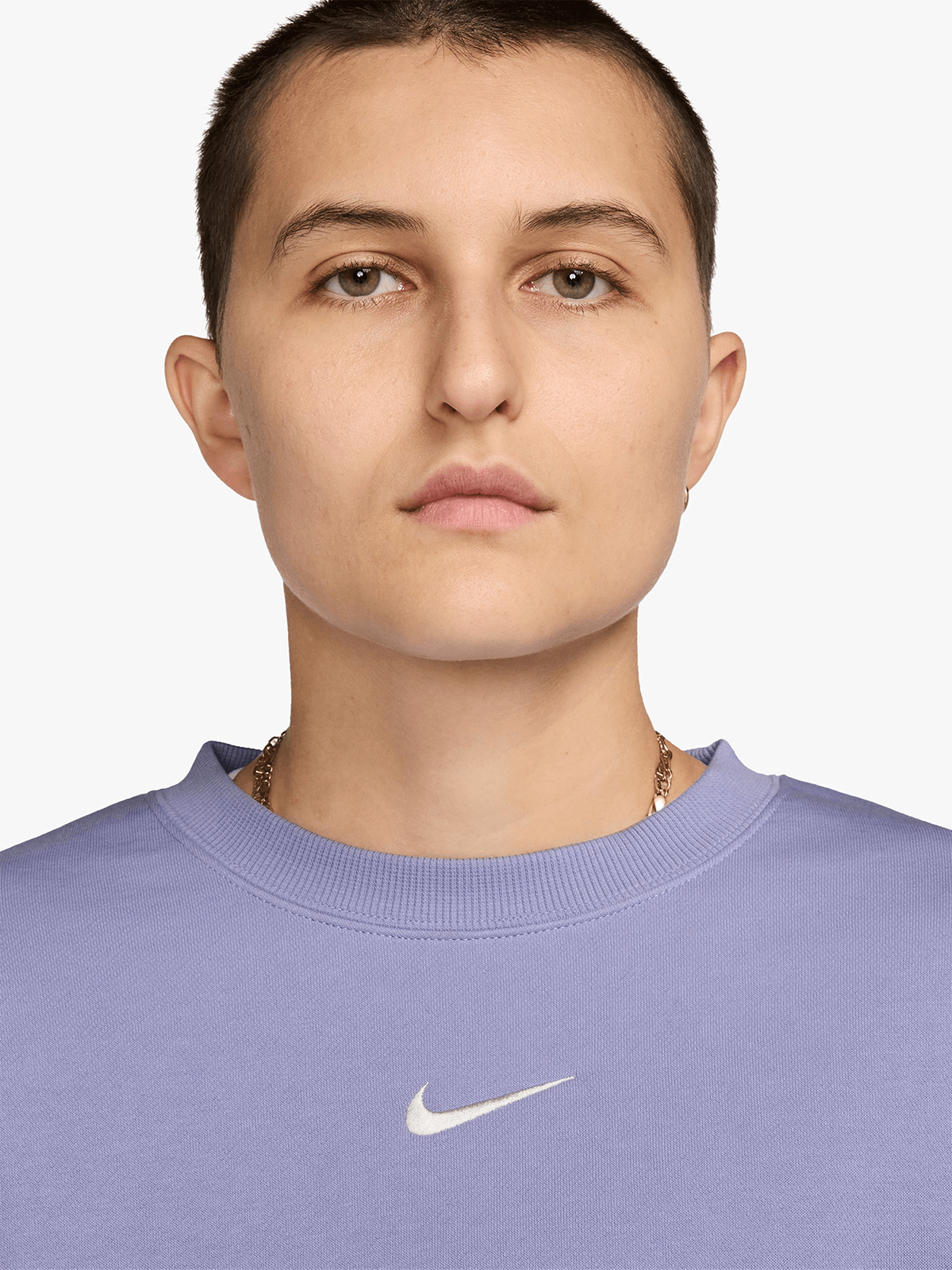 Nike Womens Sportswear Phoenix Fleece Lilac Sweatshirt