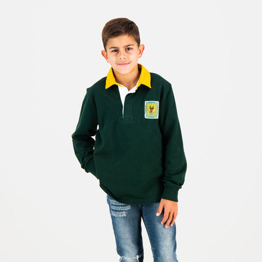 SA Supporters Kids LS Rugby Jersey-OS Green
