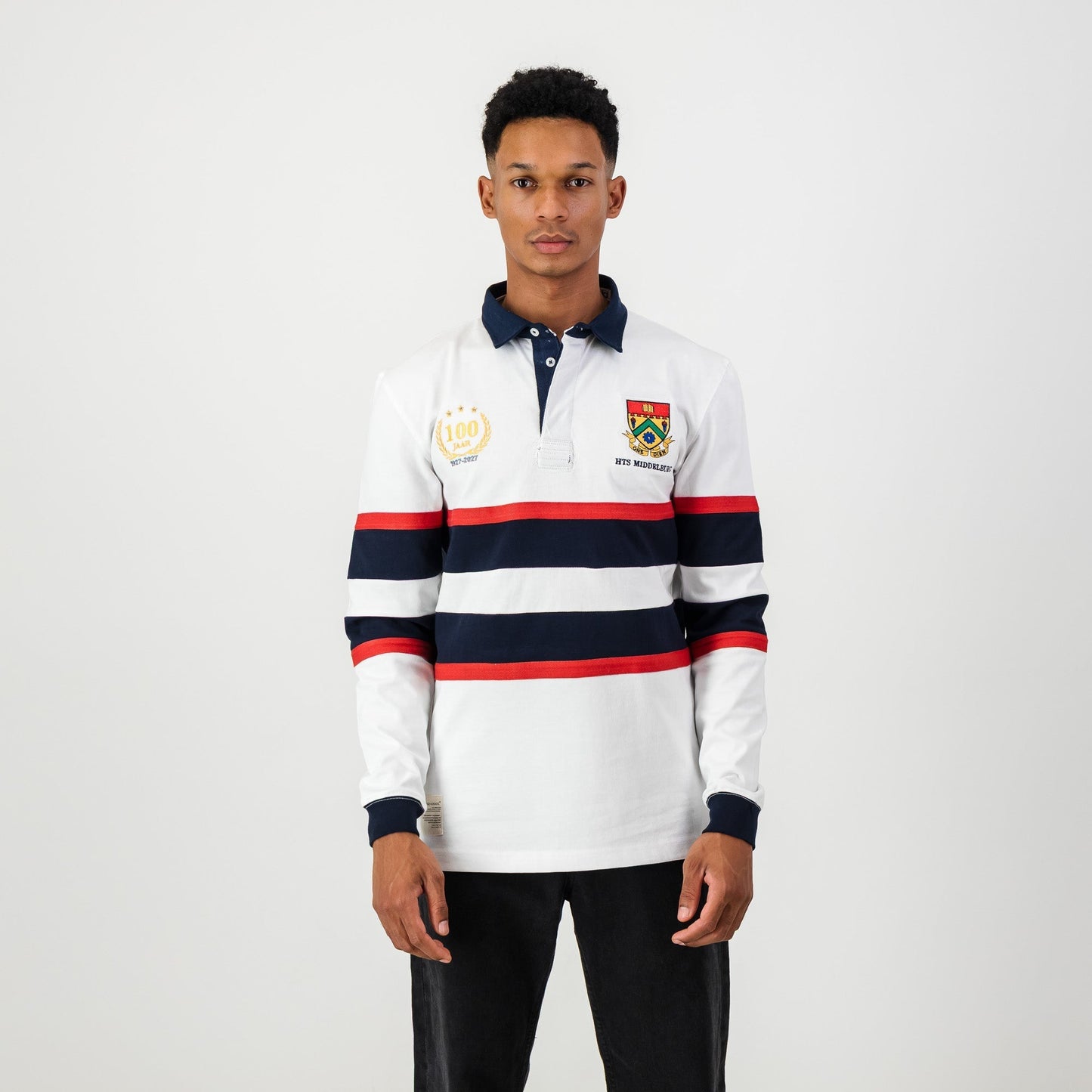 Schools HTS Middelburg LS Rugby Jersey-White