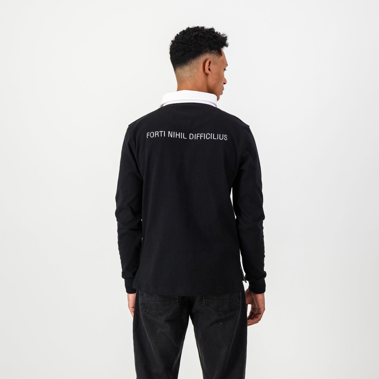 Schools Jeppe LS Rugby Jersey-Black