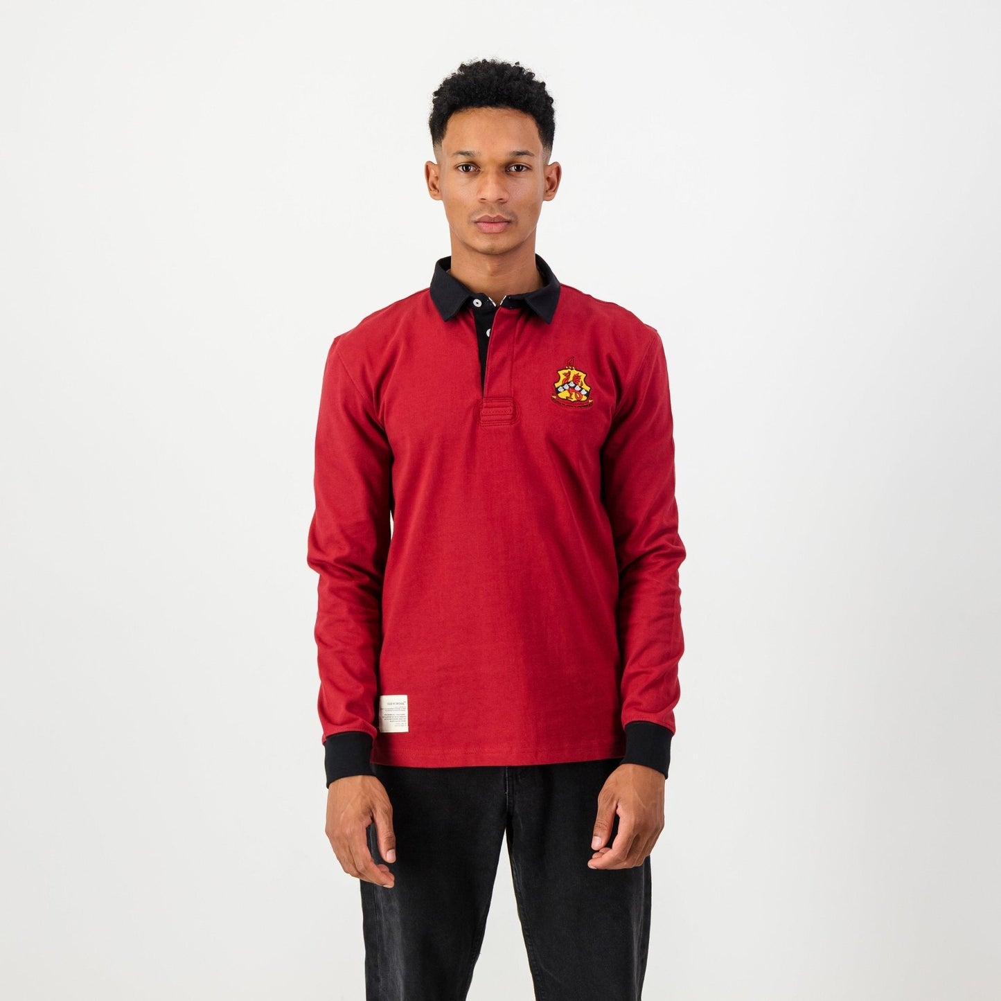 Schools Old Kingwoodian LS Rugby Jersey-Rio Red