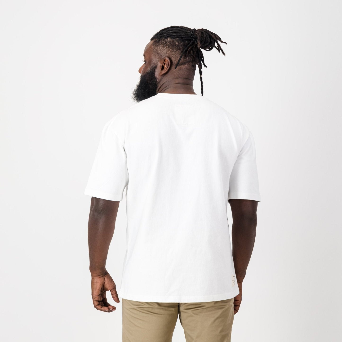 Springboks Pop Badge Boxy Crew Tee-White