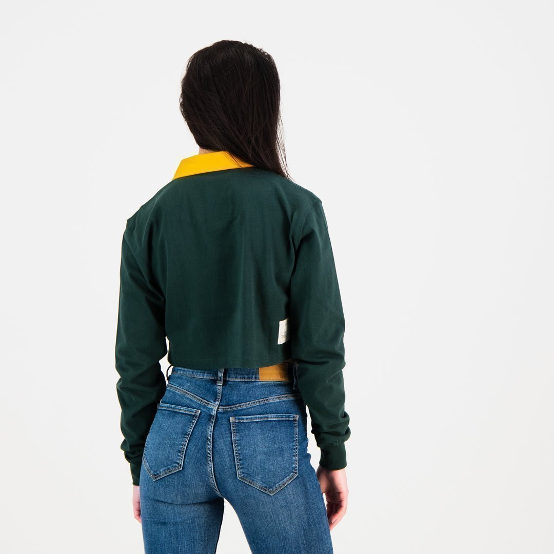 SA Supporters Classic Crop Rugby Jersey-OS Green