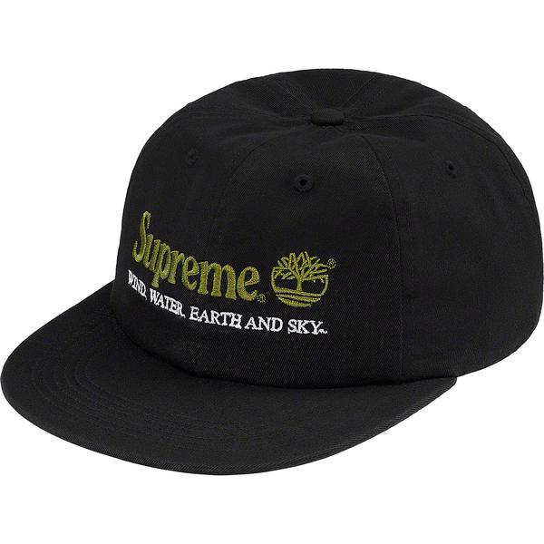 SUPREME TIMBERLAND 6-PANEL BLACK