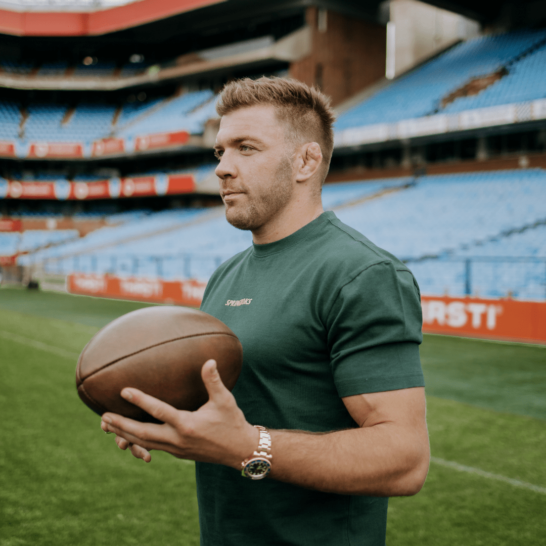 Springboks HS Word Boxy Crew Tee-OS Green