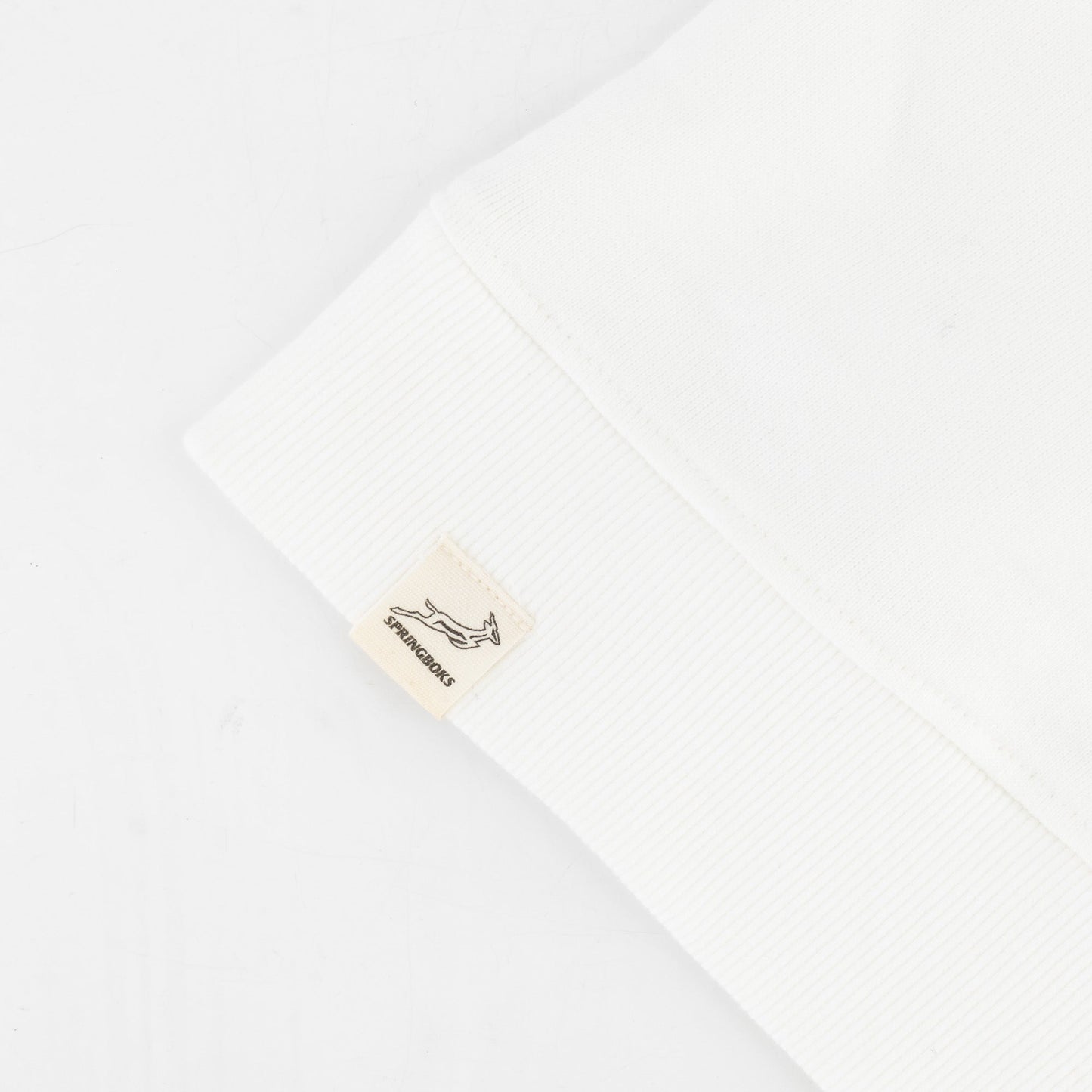 Springboks Pop Badge Crew Neck Sweat-Cloud Dancer