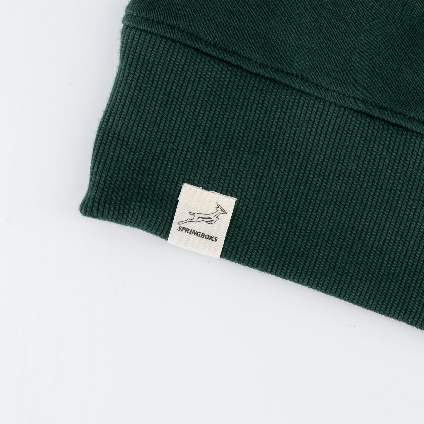 Springboks Classic Hoop Quarter Zip-OS Green