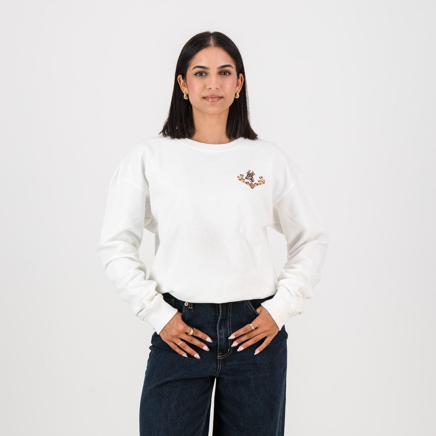 Springboks Wreath Crew Neck Sweat-Cloud Dancer