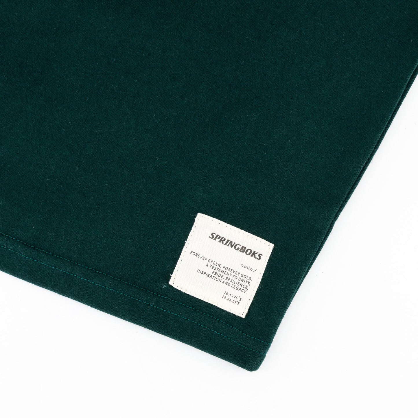 Springboks Zig Zag Bok Regular Crew Tee-OS Green