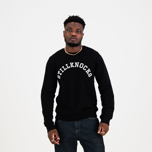 Stillknocks Word Crew Neck Sweat Old-Black