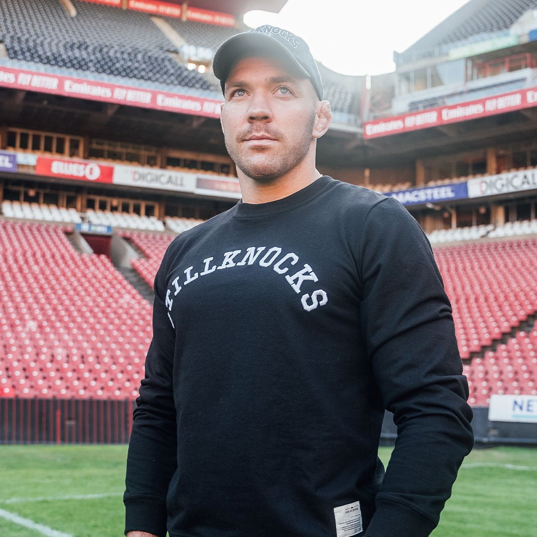 Stillknocks Word Crew Neck Sweat Old-Black