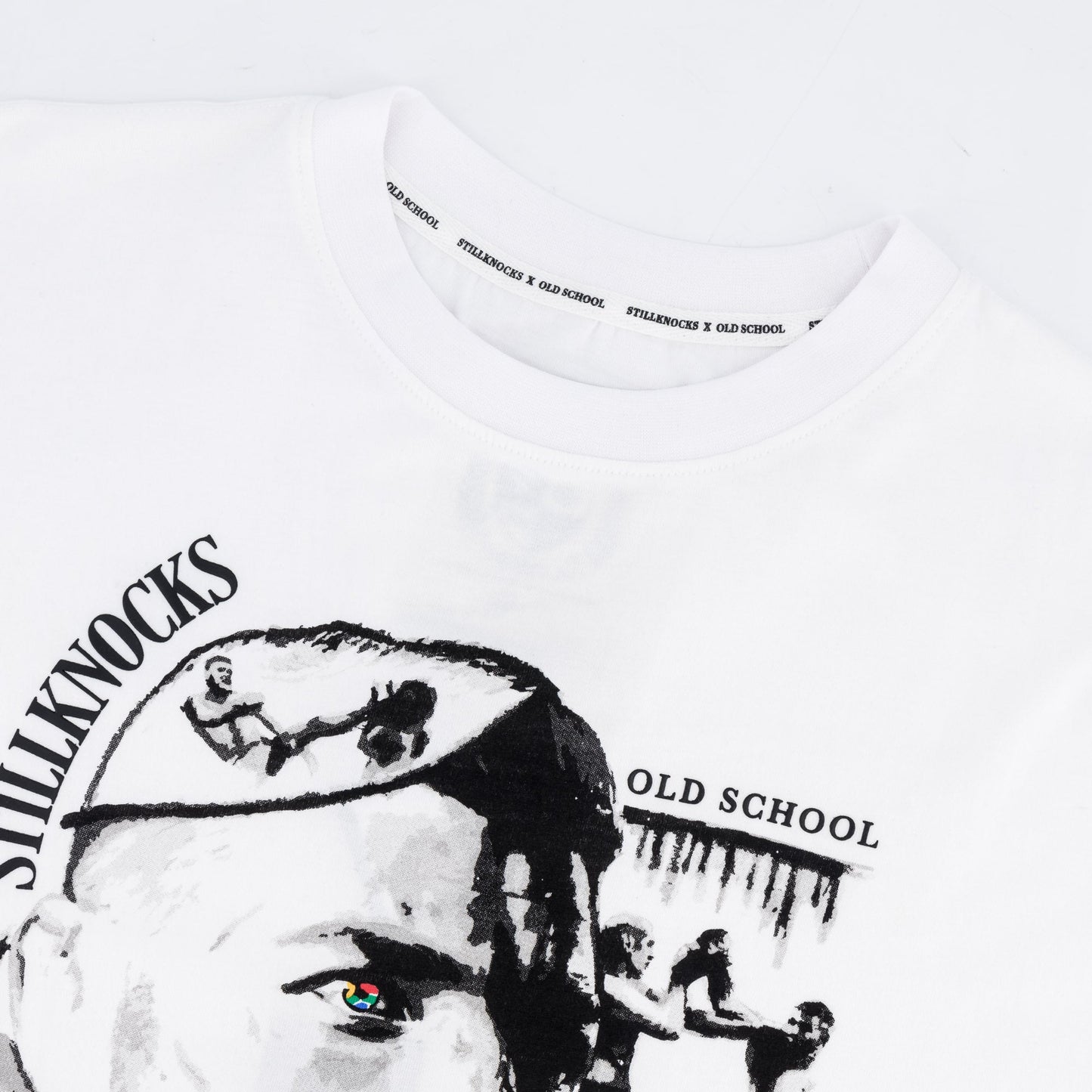 Stillknocks OG Artwork Boxy Crew Tee-White