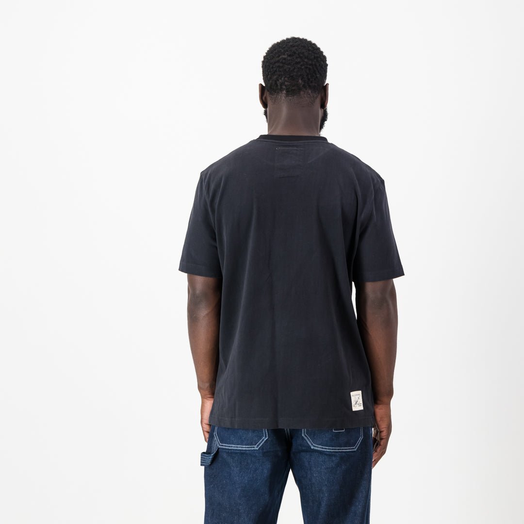 Stillknocks Technical Regular Crew Tee-Black