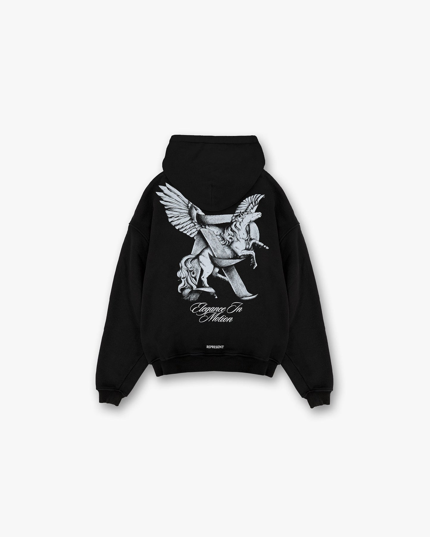 Elegance In Motion Hoodie - Jet Black