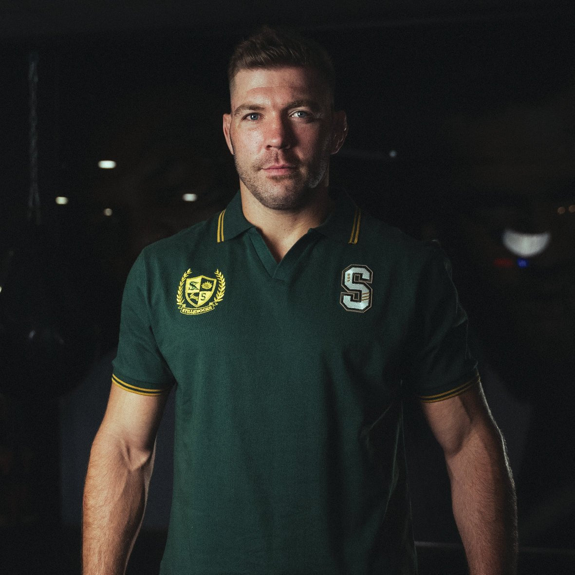 Stillknocks V Tipped SS Polo-OS Green