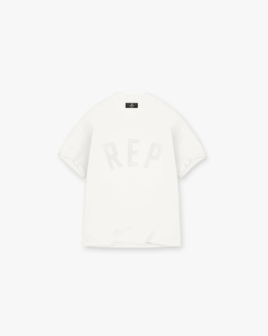 Rep Applique T-Shirt - Flat White
