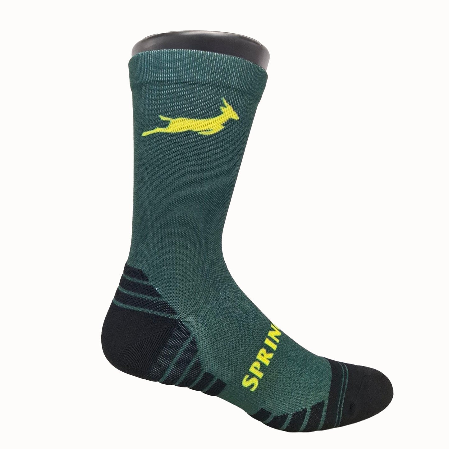 Springboks SML Outline Bok Versus Sock-Green