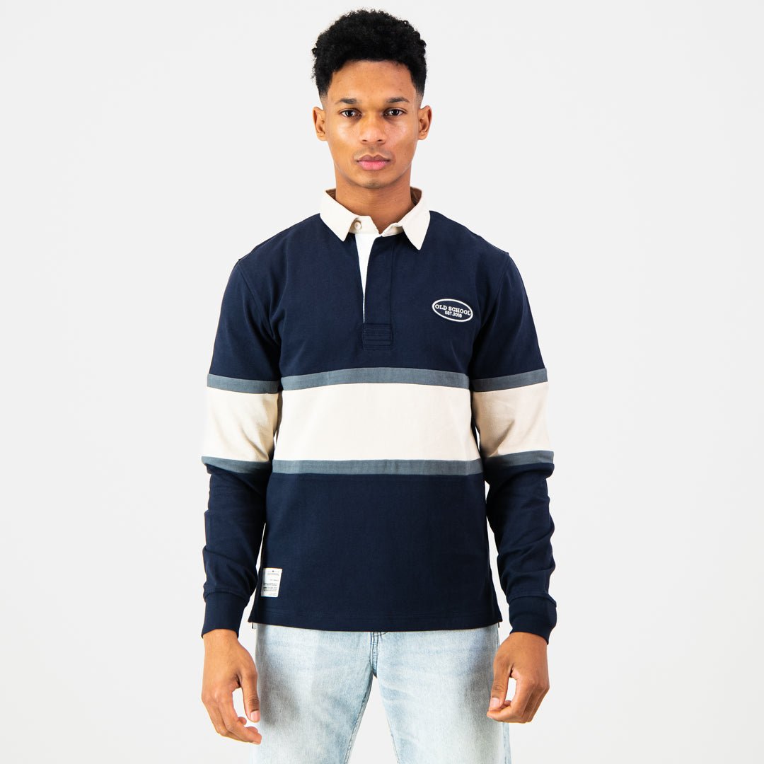 Old School C&S LS Rugby Jersey-Navy