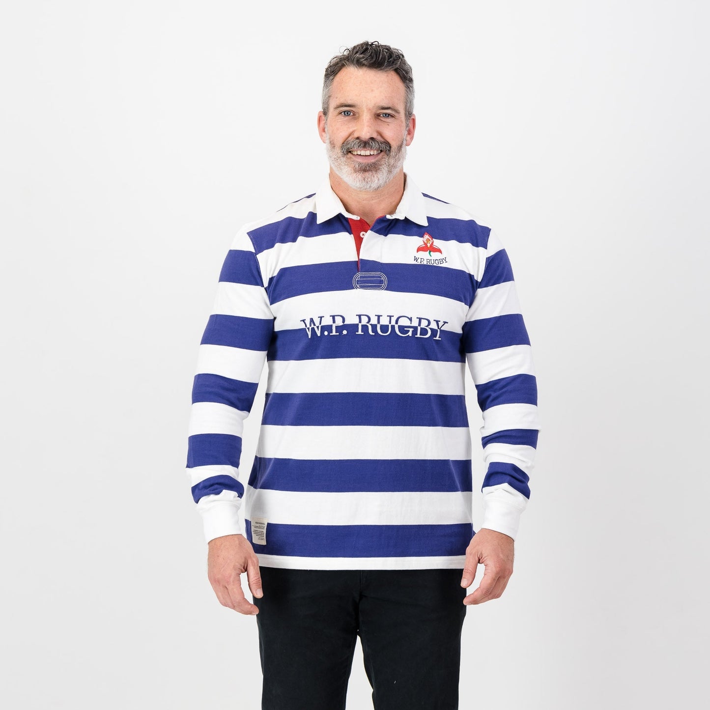 Provincial WP Stripe LS Rugby Jersey-White