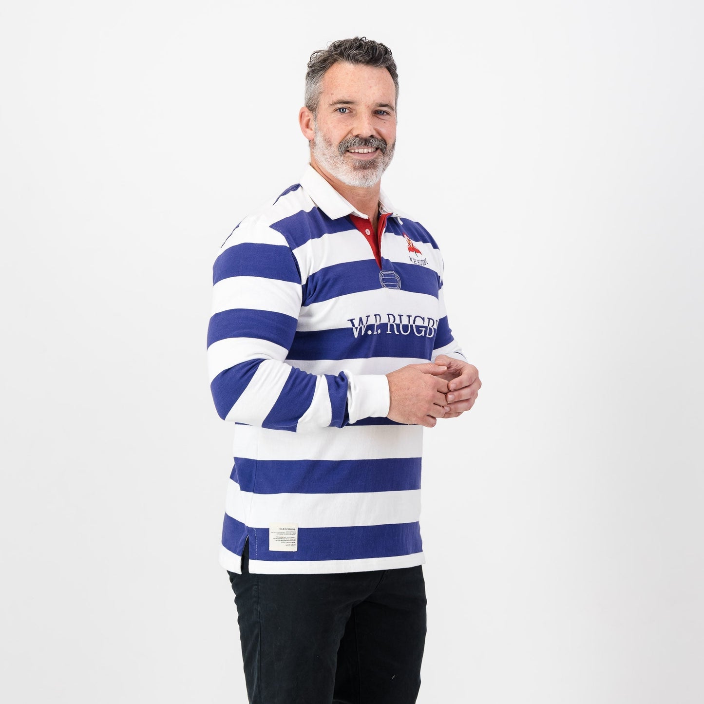 Provincial WP Stripe LS Rugby Jersey-White