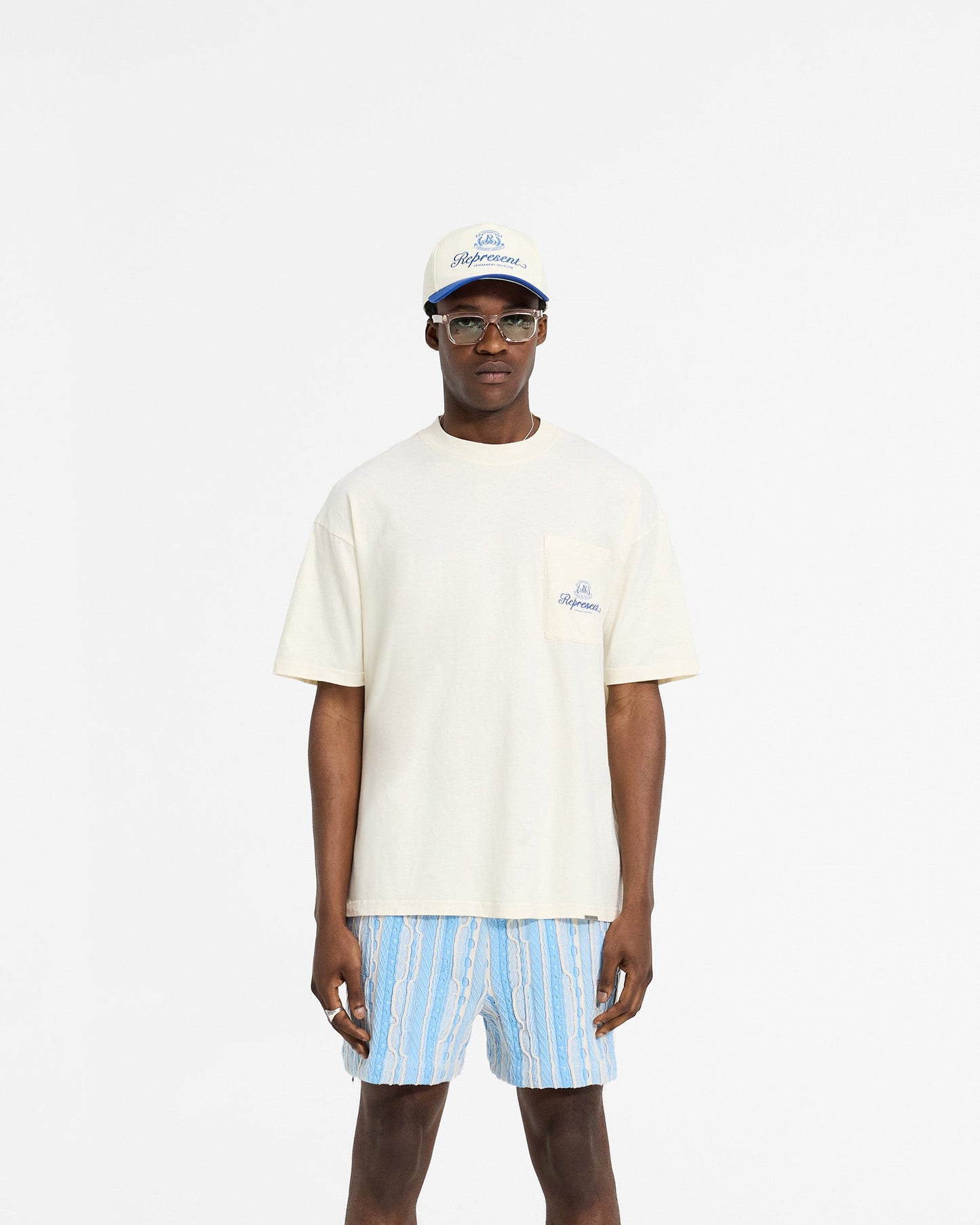 Permanent Vacation Pocket T-Shirt - Antique White