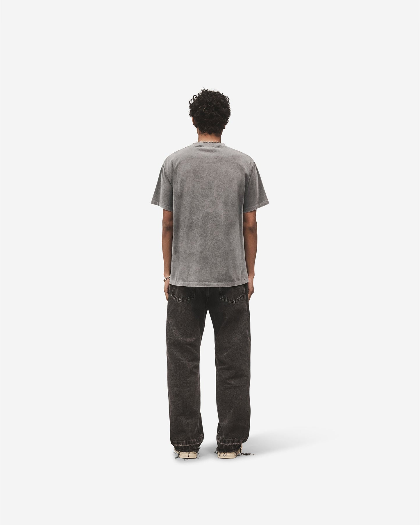 Metal Initial R T-Shirt - Vintage Grey