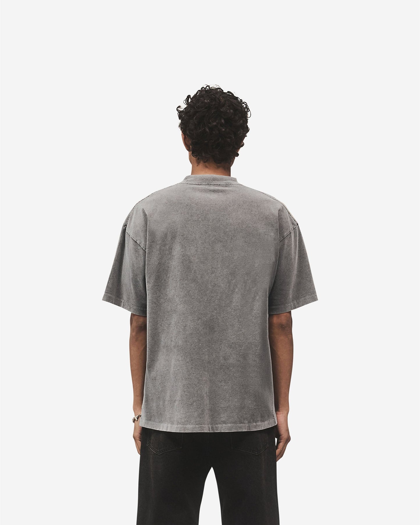 Metal Block Logo T-Shirt - Vintage Grey