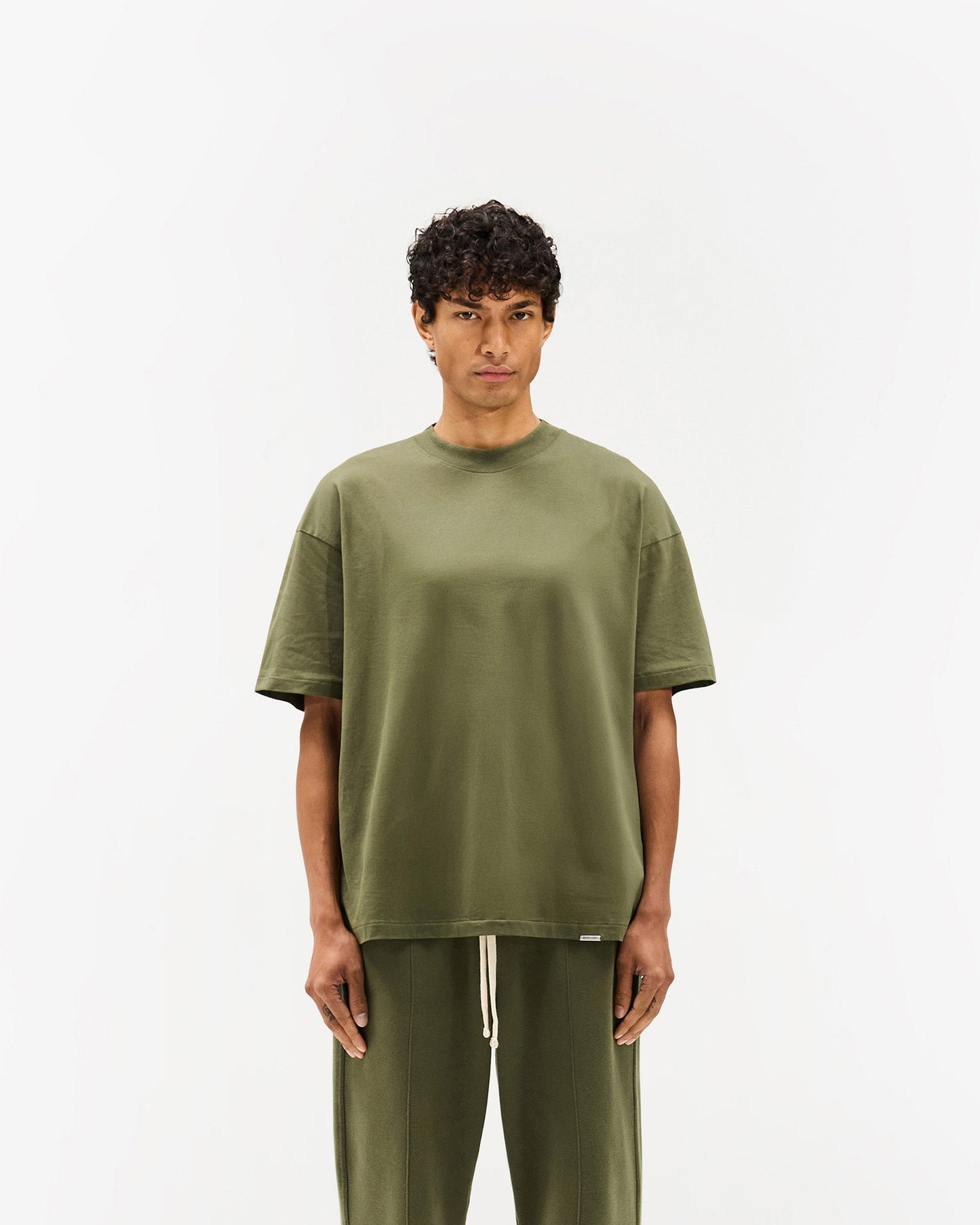 Initial Oversized T-Shirt - Army Green